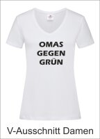Shirt mit Aufdruck Omas Opas gegen grün