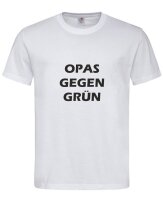 Shirt mit Aufdruck Omas Opas gegen grün