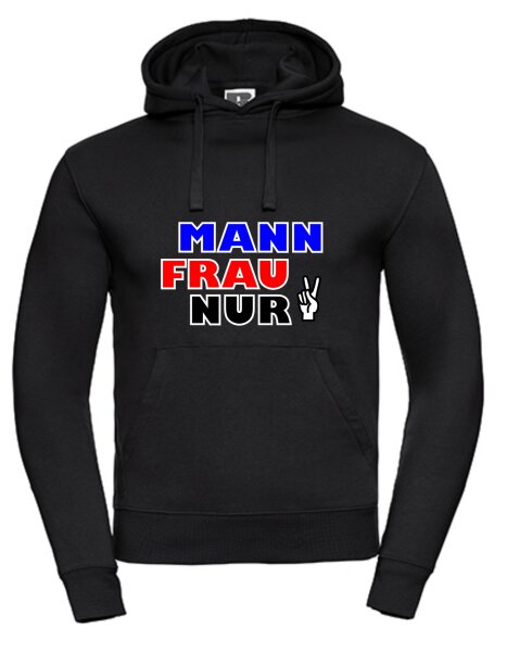 Pulli/Hoody/Zipper mit Aufdruck Mann Frau nur zwei