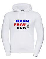 Pulli/Hoody/Zipper mit Aufdruck Mann Frau nur zwei