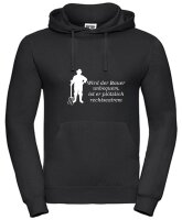 Pulli/Hoody/Zipper mit Aufdruck Bauer unbequem rechtsextrem