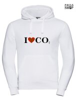 Pulli/Hoody/Zipper mit Aufdruck I Love CO2