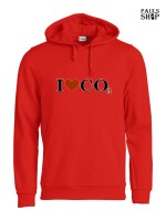 Pulli/Hoody/Zipper mit Aufdruck I Love CO2