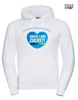 Pulli/Hoody/Zipper mit Aufdruck Unser Land zuerst, AFD was sonst?