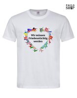 T-Shirt mit Aufdruck Wir müssen Friedenstüchtig werden