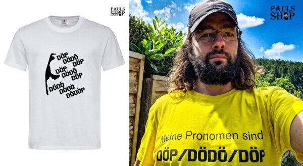 Shirt mit Aufdruck DÖP Sylt/Pronomen