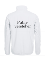 Softshell/Regenjacke mit Aufdruck Putinversteher
