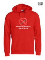 Pulli/Hoody/Zipper mit Aufdruck Messerverbotszone