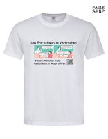 Shirt mit Aufdruck Das Ent-Schwärzte Verbrechen