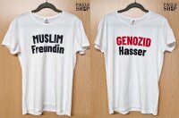 T-Shirt mit Aufdruck Genozidhasser Muslimfreundin