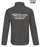 Softshell/Regenjacke mit Aufdruck Hohlbratze