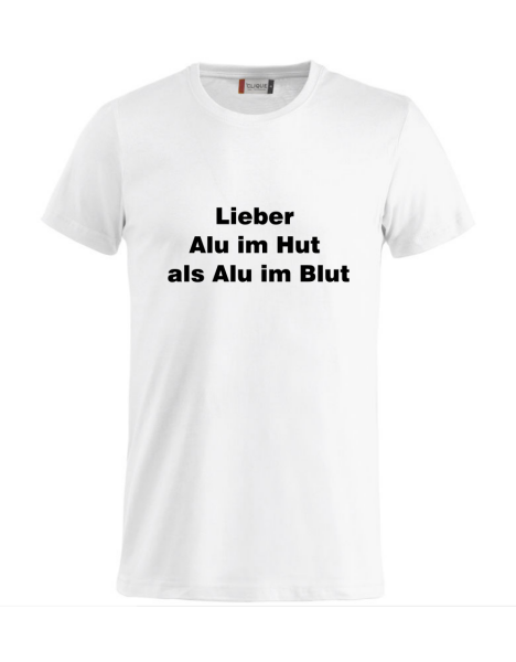 T-Shirt mit Aufdruck Aluhut