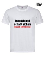 Shirt mit Aufdruck Deutschland schafft sich ab