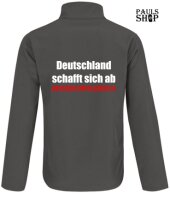 Softshell/Regenjacke mit Aufdruck Deutschland schafft...