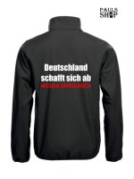 Softshell/Regenjacke mit Aufdruck Deutschland schafft sich ab