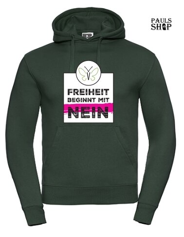 Pulli/Hoody/Zipper mit Aufdruck Freiheit beginnt mit NEIN