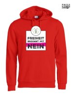 Pulli/Hoody/Zipper mit Aufdruck Freiheit beginnt mit NEIN