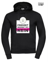 Pulli/Hoody/Zipper mit Aufdruck Freiheit beginnt mit NEIN