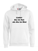 Pulli/Hoody/Zipper mit Aufdruck Aluhut