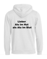 Hoody mit Aufdruck Aluhut