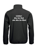 Softshell Jacke mit Aufdruck Aluhut