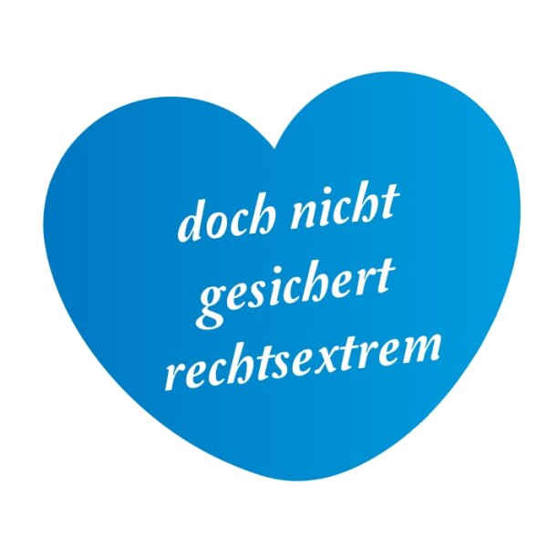 Softshell/Regenjacke mit Aufdruck AFD Herz doch nicht gesichert rechtsextrem