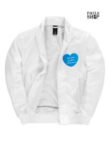 Softshell/Regenjacke mit Aufdruck AFD Herz doch nicht gesichert rechtsextrem