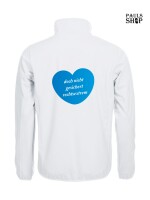 Softshell/Regenjacke mit Aufdruck AFD Herz doch nicht gesichert rechtsextrem
