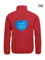 Softshell/Regenjacke mit Aufdruck AFD Herz doch nicht gesichert rechtsextrem