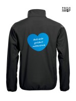 Softshell/Regenjacke mit Aufdruck AFD Herz doch nicht gesichert rechtsextrem