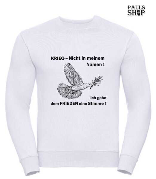 Pulli/Hoody/Zipper mit Aufdruck  Krieg - nicht in meinem Namen!