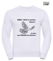 Pulli/Hoody/Zipper mit Aufdruck  Krieg - nicht in meinem...
