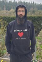 Pulli/Hoody/Zipper mit Aufdruck Pflege mit Herz