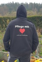 Pulli/Hoody/Zipper mit Aufdruck Pflege mit Herz