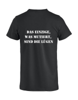 T-Shirt mit Aufdruck Lügen mutiert