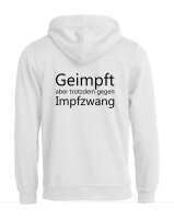 Pulli/Hoody/Zipper mit Aufdruck Geimpft gegen Impfzwang