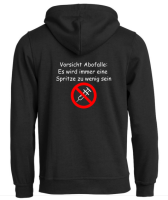 Pulli/Hoody/Zipper mit Aufdruck Vorsicht Abofalle