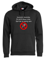 Pulli/Hoody/Zipper mit Aufdruck Vorsicht Abofalle