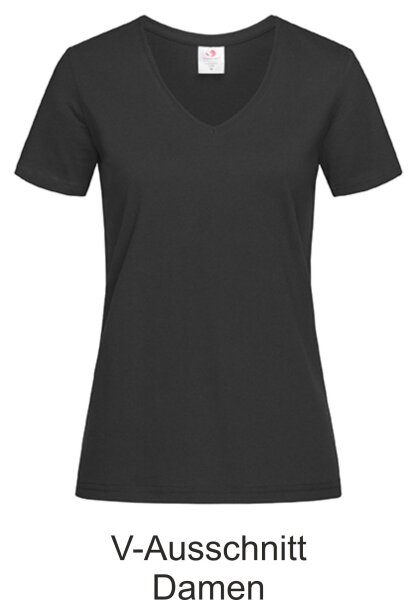 Damen Shirt V-Ausschnitt