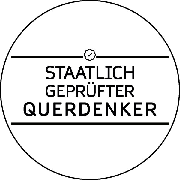 staatlich geprüfter Querdenker 56mm