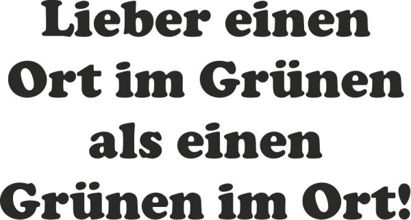 Grünen im Ort